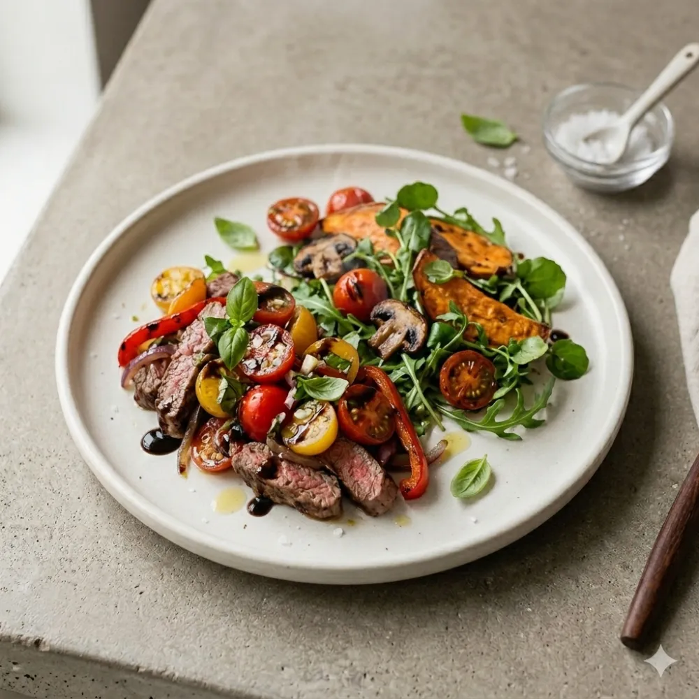 Warm Beef & Vegetable Salad